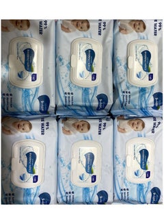 اشتري BAMBINO pure cotton baby wipes ,99% Water Based bure Water 60x6 (360 wipes) في السعودية