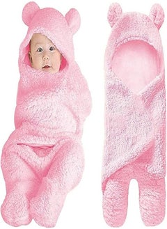 اشتري Goolsky Baby Items Newborn Plush Nursery Swaddle Blankets Soft Infant Girls Clothes Pink في الامارات