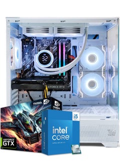 Buy Gaming PC, Intel Core i5-11400F, GTX 1650, 16GB RAM, 512GB SSD, Window 11 Pro, White Case in UAE