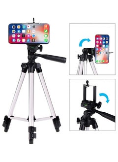 Buy Professional Camera Tripod Mount Stand Silver/Black , Universal Mobile Phone Tripod Silver/Black in Saudi Arabia