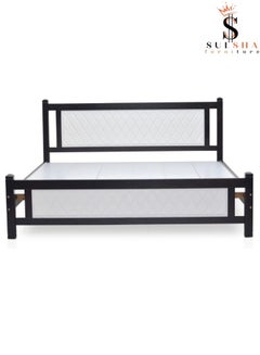 Buy Modern Wooden Bed King Size 180x200 Without Mattress in UAE