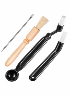 Buy Coffee Machine Cleaning Set, 4 Pcs Nylon Espresso Machine Cleaning Tool in UAE