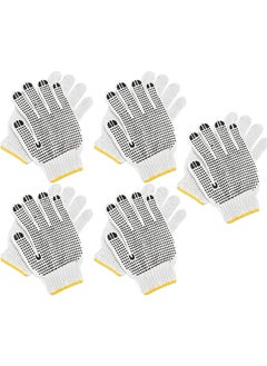 اشتري 5 Pairs of Skidproof Gloves Anti- Scald Thermal Insulation High Temperature Resistance Baking Gloves Garden Home Decoration Gloves for Man Woman (Random Color) في الامارات