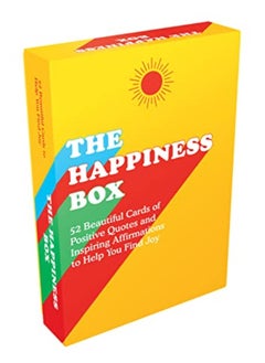 اشتري The Happiness Box: 52 Beautiful Cards Of Positive Quotes And Inspiring Affirmations To Help You Find في الامارات