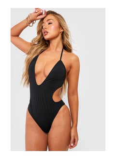 Buy Deep Plunge Cut Out Recycled Swimsuit in Saudi Arabia