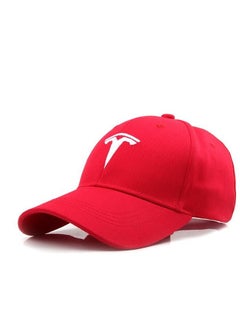 Buy Tesla Logo Embroidered Adjustable Baseball Caps for Men and Women Hat Travel Cap Car Racing Motor Hat in Saudi Arabia