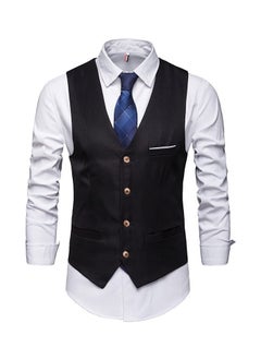 اشتري New Men's British Fashion Slim Fit Suit Vest في الامارات