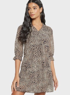 Buy Leopard Print Shift Dress in Saudi Arabia
