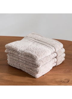 Buy Cloud Soft Serene Zero Twist 4-Piece Face Towel Set 30 x 30 cm in UAE