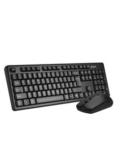 Buy WIRELESS KEYBAORD MOUSE COMBO 3330N, 2.4GHz WIRELESS, 12 MULTIMEDIA HOTKEYS, 1200 DPI, LASER INSCRIBED KEYS, BLACK in UAE