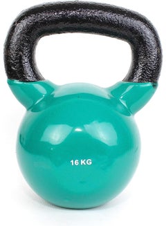 Buy Fitness Vinyl Coated Kettlebell, From Cast Iron For Full Body Workout And Strength Training, For Weightlifting, & Core Training 16Kg in Egypt