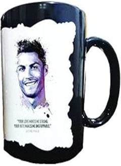 اشتري Ronaldo Quotes Mug - Black&White في مصر