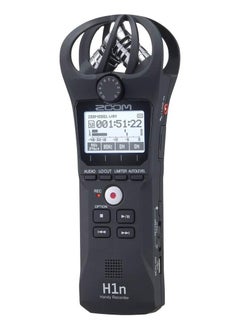 Buy H1n Portable Recorder, Onboard Stereo Microphones, Camera Mountable, Records to SD Card, Compact, USB Microphone, Overdubbing, Dictation, For Recording Music, Audio for Video, and Interviews in Saudi Arabia