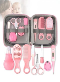 Buy Of 8 Portable Baby Care Grooming and Healthcare Pieces Kit, Pink in Saudi Arabia