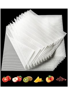 Buy Silicone Dehydrator Sheets 8 Pack 40 x 43 cm White Premium Non Stick Silicone Mesh for Fruit Dehydrator Dehydrator Tray Liner Reusable Dehydrator Accessories in UAE