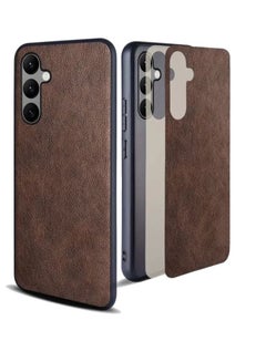اشتري Generic Compatible with Samsung Galaxy S23 FE Case Premium PU Leather Retro Design Full Protective - brown في مصر