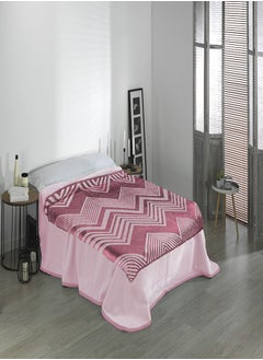 Buy Mora 3D blanket with geometric designs - Model: K07 - Color: Rode - Size: 220*240 - Spanish manufacture. in Egypt