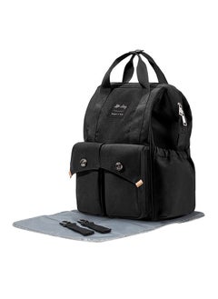 اشتري Elite Diaper Bag With Stroller Hooks And Changing Mat -Black في الامارات