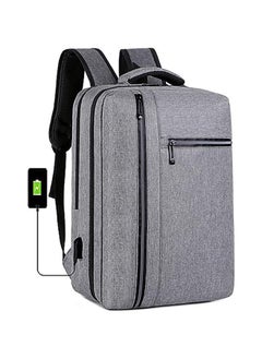 اشتري Laptop Waterproof Office Business Backpack Smart Laptop Backpack Bag with USB Charging Port Large Capacity Student Travelling Multi Function Convenient Durable Water Repellent في السعودية