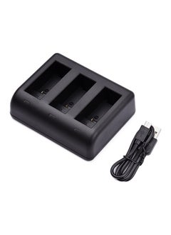 اشتري Action Camera Battery Charger 3-slot Fast Charging with Micro USB & Type-C Input Replacement for GoPro Hero 9 10 Batteries في الامارات