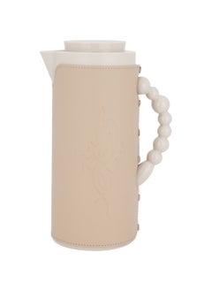 Buy Light Brown Leather Thermos 1 Liter in Saudi Arabia