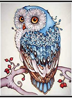 Buy 5D DIY Owl Diamond Painting Animals Full Drill Round Rhinestones DIY Diamond Art of 5D Diamond Embroidery Owl Diamond Painting Diamond Art Kits for Adults and Kids in Saudi Arabia