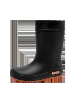 Buy Fashionable Womens Waterproof Rain BootsBlack Black in UAE