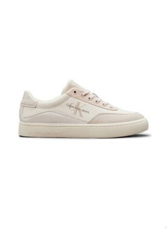 Buy Women's Leather Trainers - Leather, Beige in Saudi Arabia