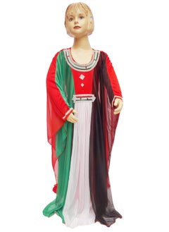 Buy UAE National Day Flag Dress for Girls Multicolour in UAE