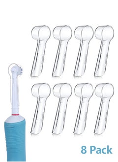 Buy 8 Pcs Electric Toothbrush Cover Brush Head Protection Cover Reusable Electric Toothbrush Heads Cover Replacement Brush Heads Cover Caps to Keep Dust Away for Travel, Camping, Family, School in Saudi Arabia