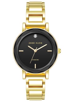 Buy Anne Klein Women's Genuine Diamond Dial Bracelet Watch AK3966BKGB in UAE