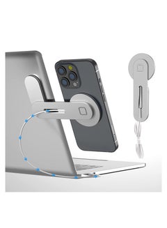 اشتري 15W Magnetic Wireless Charging Stand with Magsafe for Phones on Laptop Side Convertible Fast Wireless Charging Stand في الامارات