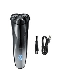 Buy Electric Shaver Blackstone 3 Portable Usb Rotary Rechargeable Face Shaving Machine for Men in UAE