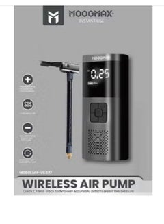 Buy Wireless Air Pump Rechargeable Car Air Compressor Useful Portable Intelligent Digital Tire Inflator in Saudi Arabia