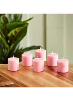 اشتري Audrey 6-Piece Very Berry Scented Votive Candle Set 32 g في السعودية