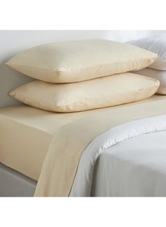 Buy Cotton Percale 200 Thread Count Super King Fitted Sheet - 200x205 cm in Saudi Arabia