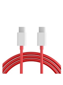 Buy [2 Pack]  Charging Cable Replacement for OnePlus 11/10/8T/9/9R/9 Pro, 65W[10V/6A] Type-C to Type-C Warp Charger Adapter Cord(6.6ft/2M) in Saudi Arabia