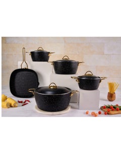 Buy Vision Set of 14 pots 18.20.24.28 + grill 28 + distribution set of 5 pieces in Egypt