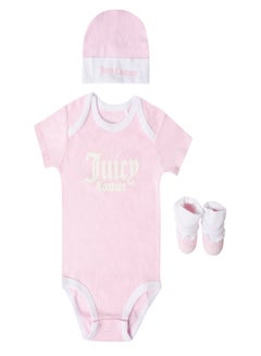Buy Juicy Couture Baby Three Piece Set Pink in Saudi Arabia