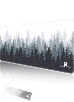 Buy Large Mouse Pad Extended Gaming Mouse Pad Non-Slip Rubber Base Mouse pad Office Desk Mat Smooth Cloth Surface Keyboard Mouse Pads for Computers (800 * 300 * 3mm)Forest in UAE