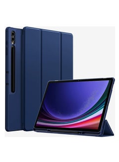 Buy Ecosystem Cover for Samsung Tab S9/S8 Ultra Cover, Soft Flexible Flip Case Cover with S Pen Holder for Samsung Galaxy Tab S9/S8 Ultra 14.6 inch Support Auto Sleep Wake (Dark Blue) in Egypt