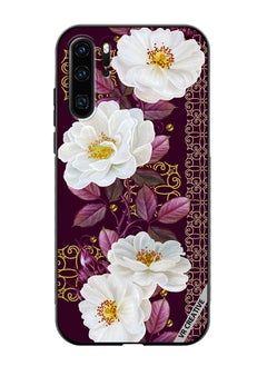 Buy Protective Case Cover For Huawei P30 Pro Vertical Floral Border Pattern Design Multicolour in UAE