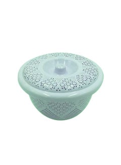 Buy Plastic Fruit Vegetable Washing Colander Basket Container with Lid in UAE