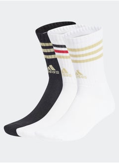 اشتري 3-Stripes Cushioned Crew Socks 3 Pairs في مصر