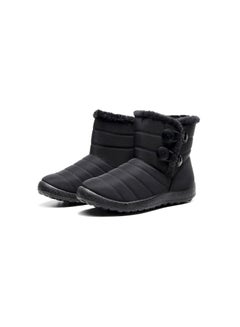 Buy Women Slip-On Snow Boot Black in Saudi Arabia