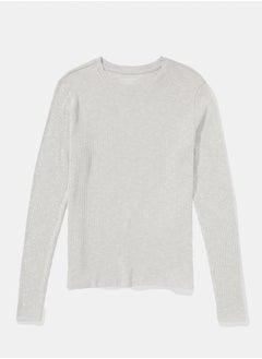 Buy AE Plush Long-Sleeve Crew Neck T-Shirt in UAE