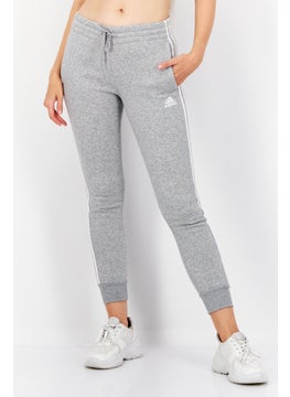 Buy Women Slim Fit Training Sweatpants, Heather Grey/White in UAE