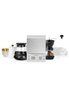 Buy V60 Drip Coffee Maker 7 pcs White in Saudi Arabia