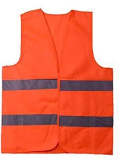 Buy Reflective Vest Working Clothes High Visibility Day Night Warning Safety Vest Traffic Construction Safety Clothing (orange) - M in UAE