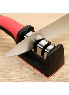 اشتري Hand Knife Sharpener With 3 Ports Black 19 في مصر